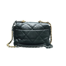 Load image into Gallery viewer, CHANEL Chanel 19 Leather Satchel Bag Black
