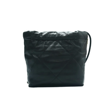 Load image into Gallery viewer, CHANEL Chanel 22 Leather Satchel Bag Black
