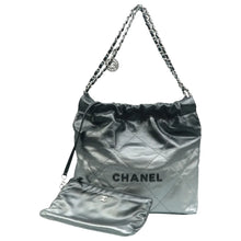 Load image into Gallery viewer, CHANEL Chanel 22 Leather Shoulder Bag Black
