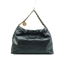 Load image into Gallery viewer, CHANEL Chanel 22 Black W/P Leather Shoulder Bag Black
