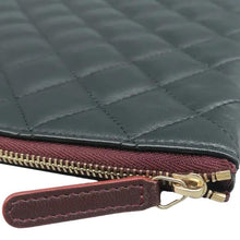 Load image into Gallery viewer, Chanel Large Cosmetic Case Lambskin Quilted  Clutch Bag Black
