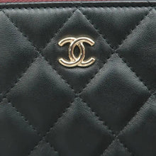 Load image into Gallery viewer, Chanel Large Cosmetic Case Lambskin Quilted  Clutch Bag Black
