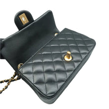 Load image into Gallery viewer, CHANEL Classsic Flap Quilted Leather Crossbody Bag Black
