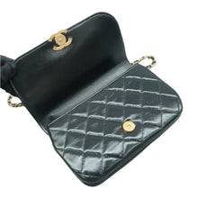 Load image into Gallery viewer, CHANEL 23A Leather Shoulder Bag Black
