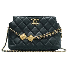 Load image into Gallery viewer, CHANEL 23A Lion Leather  Shoulder Bag Black
