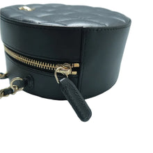 Load image into Gallery viewer, CHANEL Quilted Leather Crossbody Bag Black
