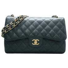 Load image into Gallery viewer, CHANEL Classic Flap Jumbo Leather Shoulder Bag Black
