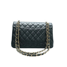 Load image into Gallery viewer, CHANEL Classic Flap Jumbo  Leather Shoulder Bag Black
