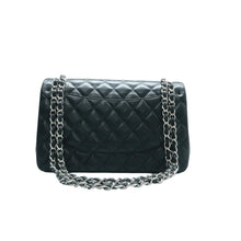 Load image into Gallery viewer, CHANEL Classic Flap Jumbo  Leather Shoulder Bag Black
