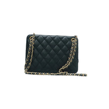 Load image into Gallery viewer, CHANEL Quilted Leather Shoulder Bag Black
