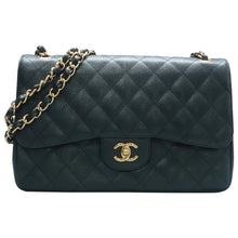 Load image into Gallery viewer, CHANEL Classic Flap Leather Shoulder Bag Black
