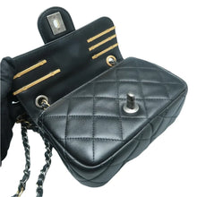 Load image into Gallery viewer, CHANEL Coco Clips Leather Crossbody Bag Black
