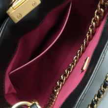 Load image into Gallery viewer, CHANEL CC Chain Leather Hobo Bag Black
