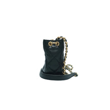 Load image into Gallery viewer, CHANEL CC Chain Leather Hobo Bag Black
