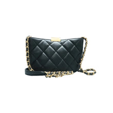 Load image into Gallery viewer, CHANEL CC Chain Leather Hobo Bag Black
