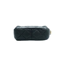 Load image into Gallery viewer, CHANEL CC Chain Leather Hobo Bag Black
