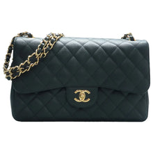 Load image into Gallery viewer, CHANEL Classic Flap Quilted Leather Shoulder Bag Black
