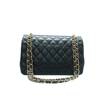 Load image into Gallery viewer, CHANEL Classic Flap Quilted Leather Shoulder Bag Black
