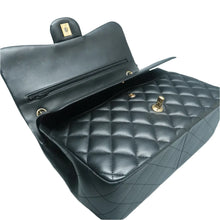 Load image into Gallery viewer, CHANEL Classic Flap Quilted Leather Shoulder Bag Black
