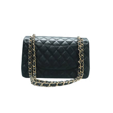 Load image into Gallery viewer, Chanel  Classic Jumbo Double Flap Lambskin Leather Shoulder Bag Black
