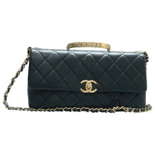 Load image into Gallery viewer, CHANEL Quilted Leather Satchel Bag Black
