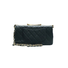 Load image into Gallery viewer, CHANEL Quilted Leather Satchel Bag Black
