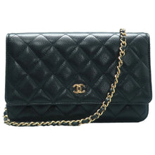 Load image into Gallery viewer, Chanel WOC Quilted Caviar Leather Crossbody Bag Black
