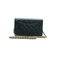 Load image into Gallery viewer, Chanel WOC Quilted Caviar Leather Crossbody Bag Black
