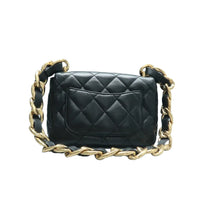 Load image into Gallery viewer, CHANEL Leather Shoulder Bag Black
