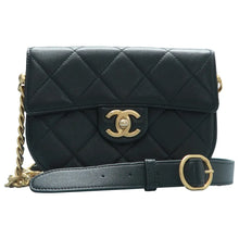 Load image into Gallery viewer, CHANEL Leather Shoulder Bag Black
