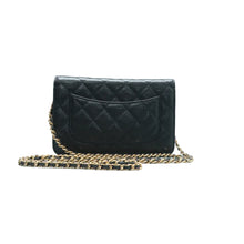 Load image into Gallery viewer, Chanel Leather Shoulder Bag Black
