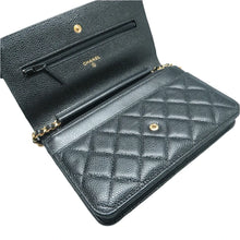 Load image into Gallery viewer, Chanel Leather Shoulder Bag Black
