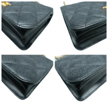 Load image into Gallery viewer, CHANEL Top Handle Leather Satchel Bag Black
