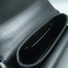 Load image into Gallery viewer, CHANEL Top Handle Leather Satchel Bag Black
