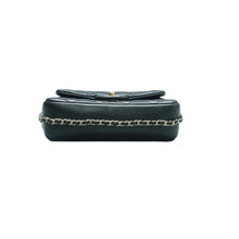 Load image into Gallery viewer, CHANEL My Precious Pearls Leather Shoulder Bag Black
