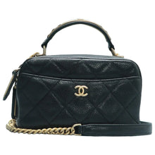 Load image into Gallery viewer, Chanel Leather Satchel Bag Black
