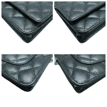 Load image into Gallery viewer, Chanel WOC Quilted Caviar Leather Crossbody Bag Black
