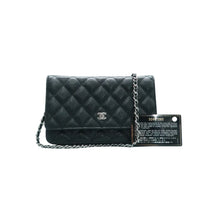 Load image into Gallery viewer, Chanel WOC Quilted Caviar Leather Crossbody Bag Black
