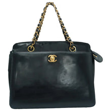 Load image into Gallery viewer, Chanel Flap Lambskin Shoulder Bag Black
