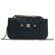 Load image into Gallery viewer, CHANEL Leather Shoulder Bag Black
