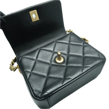 Load image into Gallery viewer, Chanel Leather Shoulder Bag Black
