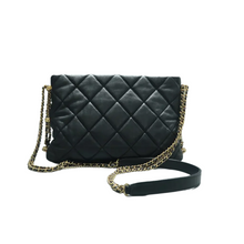 Load image into Gallery viewer, Chanel Crush On Chains Leather Shoulder Bag Black
