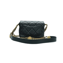 Load image into Gallery viewer, Chanel Leather Shoulder Bag Black
