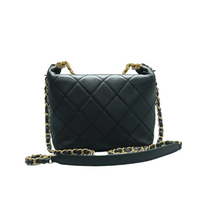 Load image into Gallery viewer, Chanel Leather Satchel Bag Black
