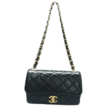 Load image into Gallery viewer, Chanel Leather Shoulder Bag Black
