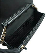 Load image into Gallery viewer, Chanel Wallet On Chain Boy Leather Shoulder Bag Black
