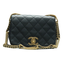 Load image into Gallery viewer, CHANEL Leather Shoulder Bag Black
