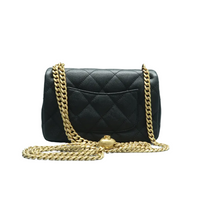 Load image into Gallery viewer, Chanel Classic Flap Leather Shoulder Bag Black

