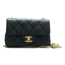 Load image into Gallery viewer, Chanel Classic Flap Leather Shoulder Bag Black
