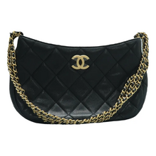 Load image into Gallery viewer, Chanel Leather Shoulder Bag Black
